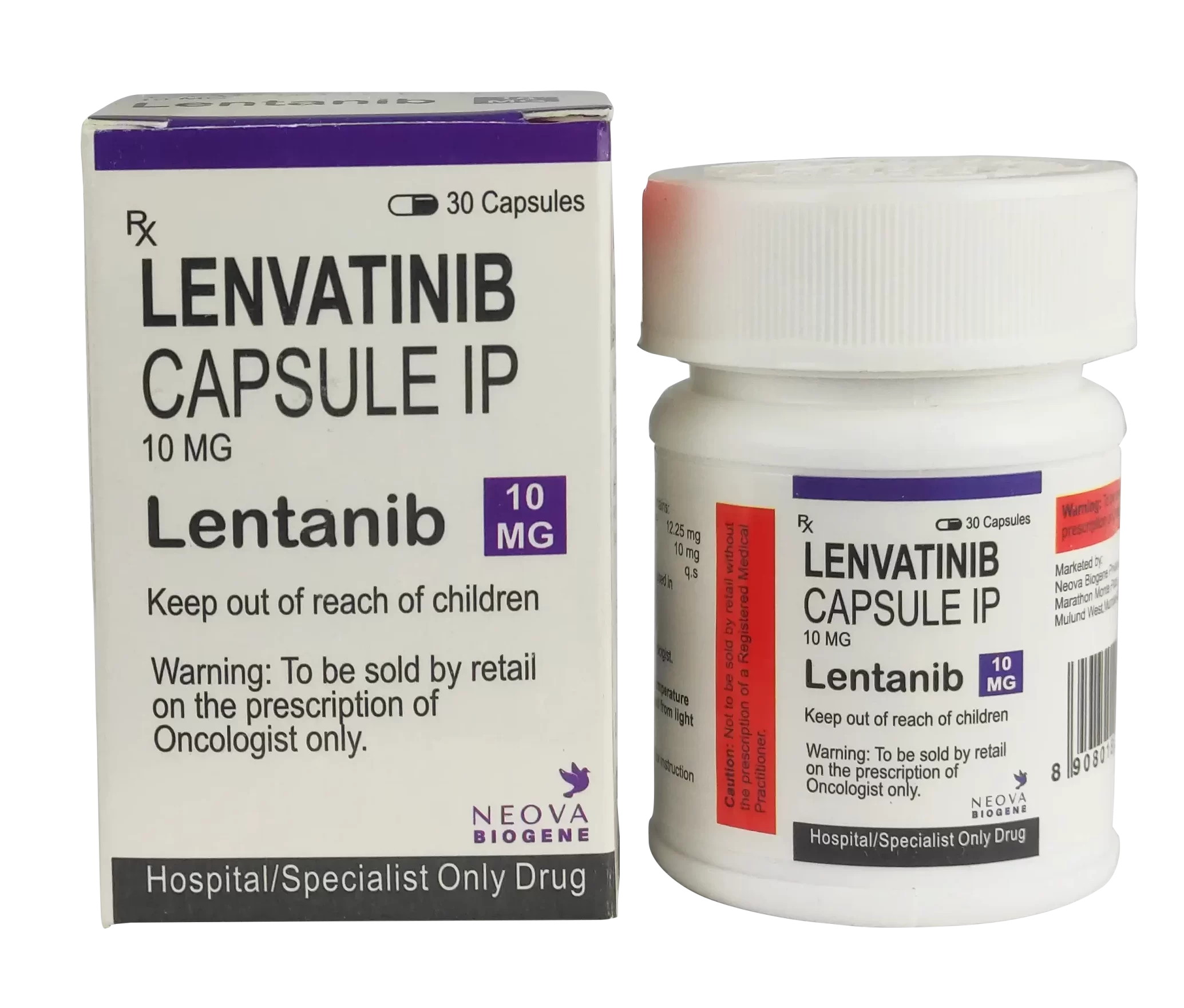 Lentanib Lenvatinib 10mg Capsules